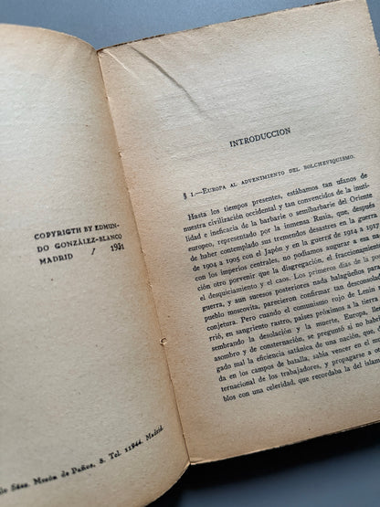 Libro de: El comunismo expuesto por Lenin. Edmundo González-Blanco - Madrid, 1931