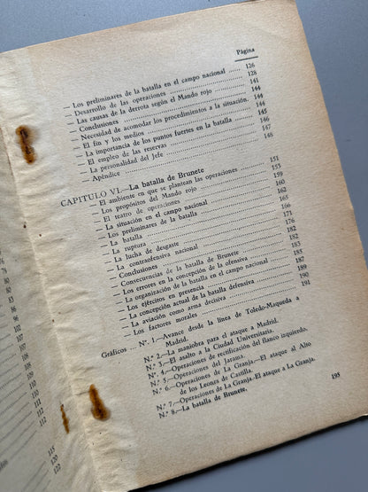 Libro de: La batalla de Madrid, T. Coronel López-Muñiz - Editorial Gloria, 1943