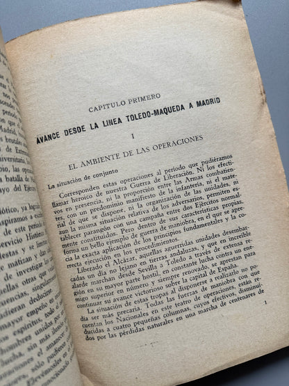 Libro de: La batalla de Madrid, T. Coronel López-Muñiz - Editorial Gloria, 1943