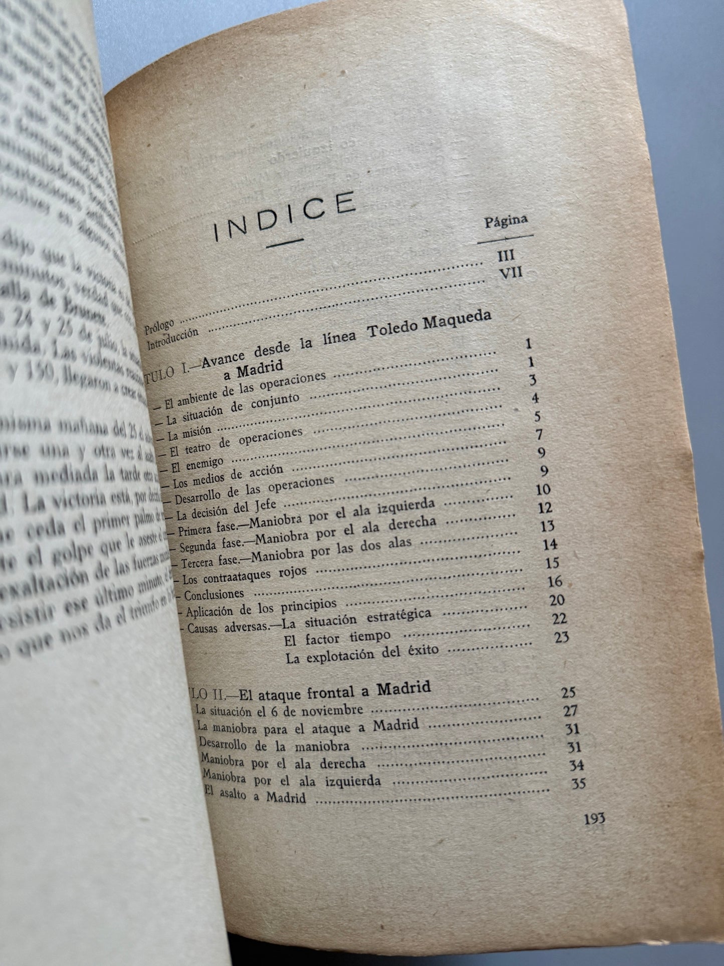 Libro de: La batalla de Madrid, T. Coronel López-Muñiz - Editorial Gloria, 1943