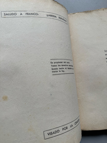 Libro de: Rojo y gualda, Angel Abad Tardez (primera edición) - Industrias Gráficas Uriarte, 1937