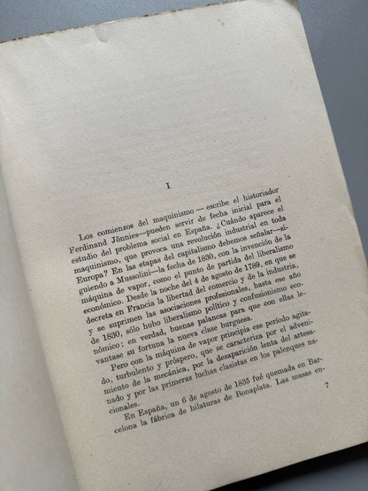 Libro de: Historia del sindicalismo español, Guillén Salaya - Editora Nacional, 1941