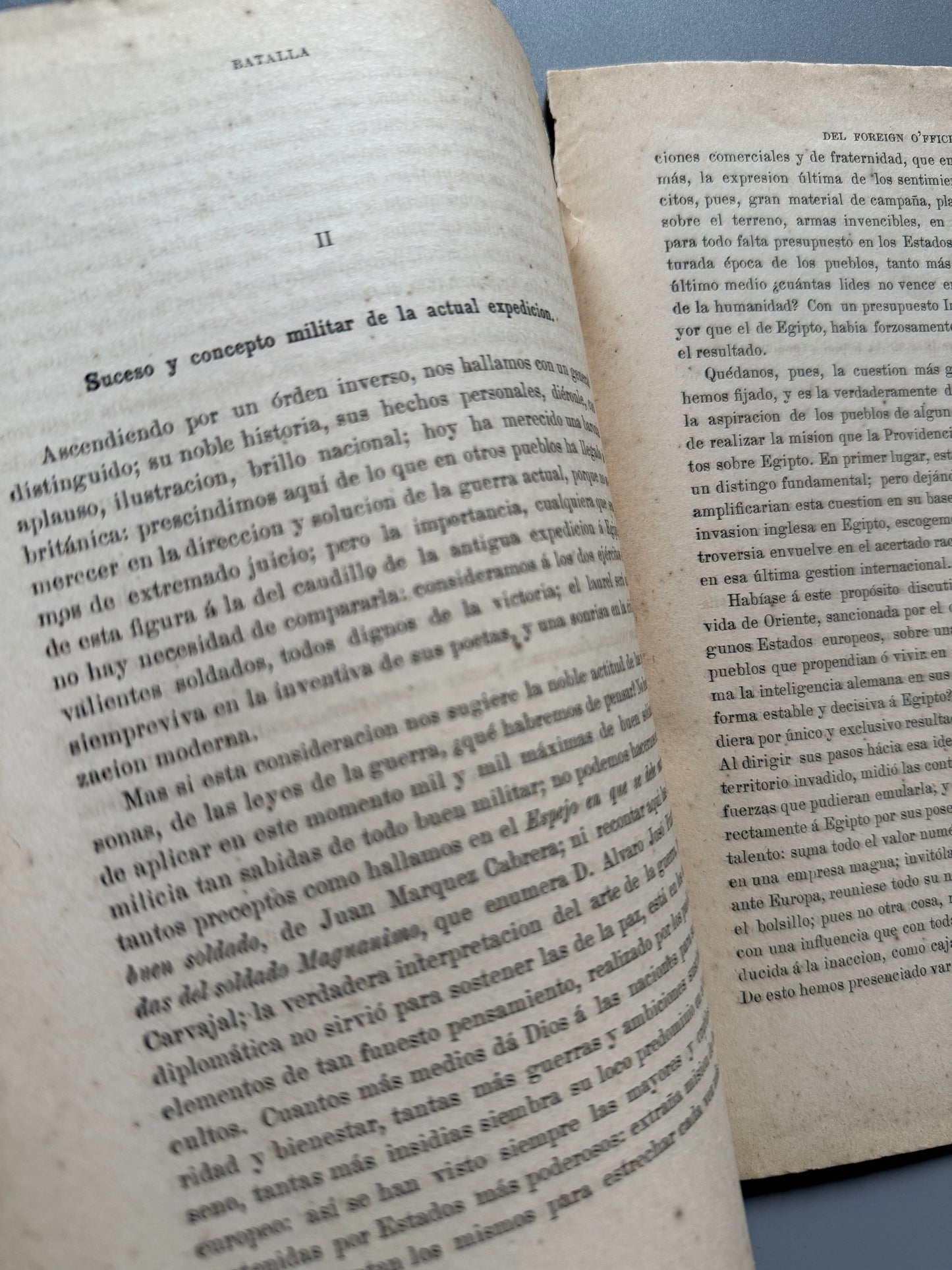 Libro de: Batalla del Foreign O'ffice, Vicente Tinajero Martinez - Madrid, 1882