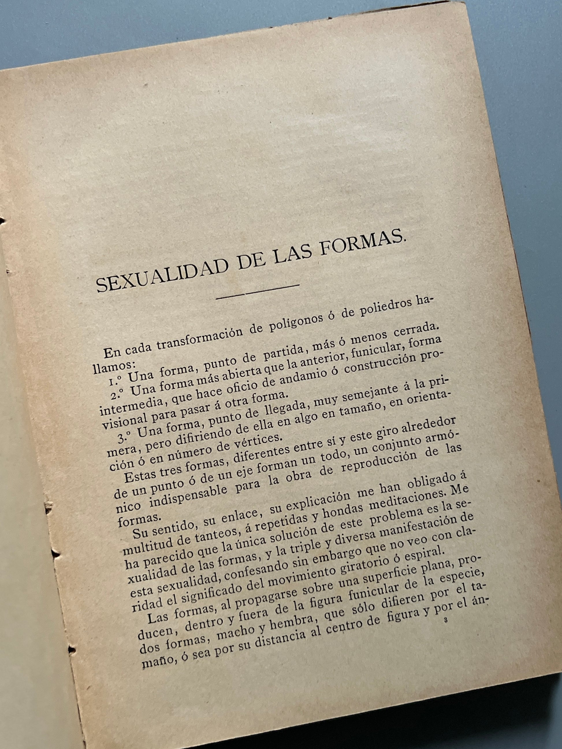 Libro de: Origen poliédrico de las especies, Arturo Soria y Mata (+ recortes periódico)  - Madrid, 1894