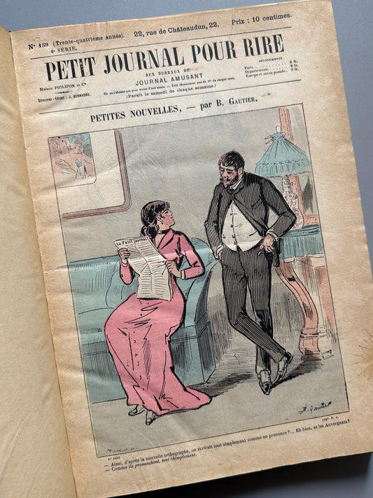 Petit journal pour rire, nº159-209 - Maison Philipon et Cie, Paris