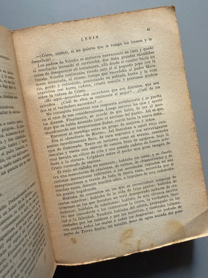 Libro de: Lenin, F. Ossendowski (biografía ficticia anticomunista)- M. Aguilar, 1930