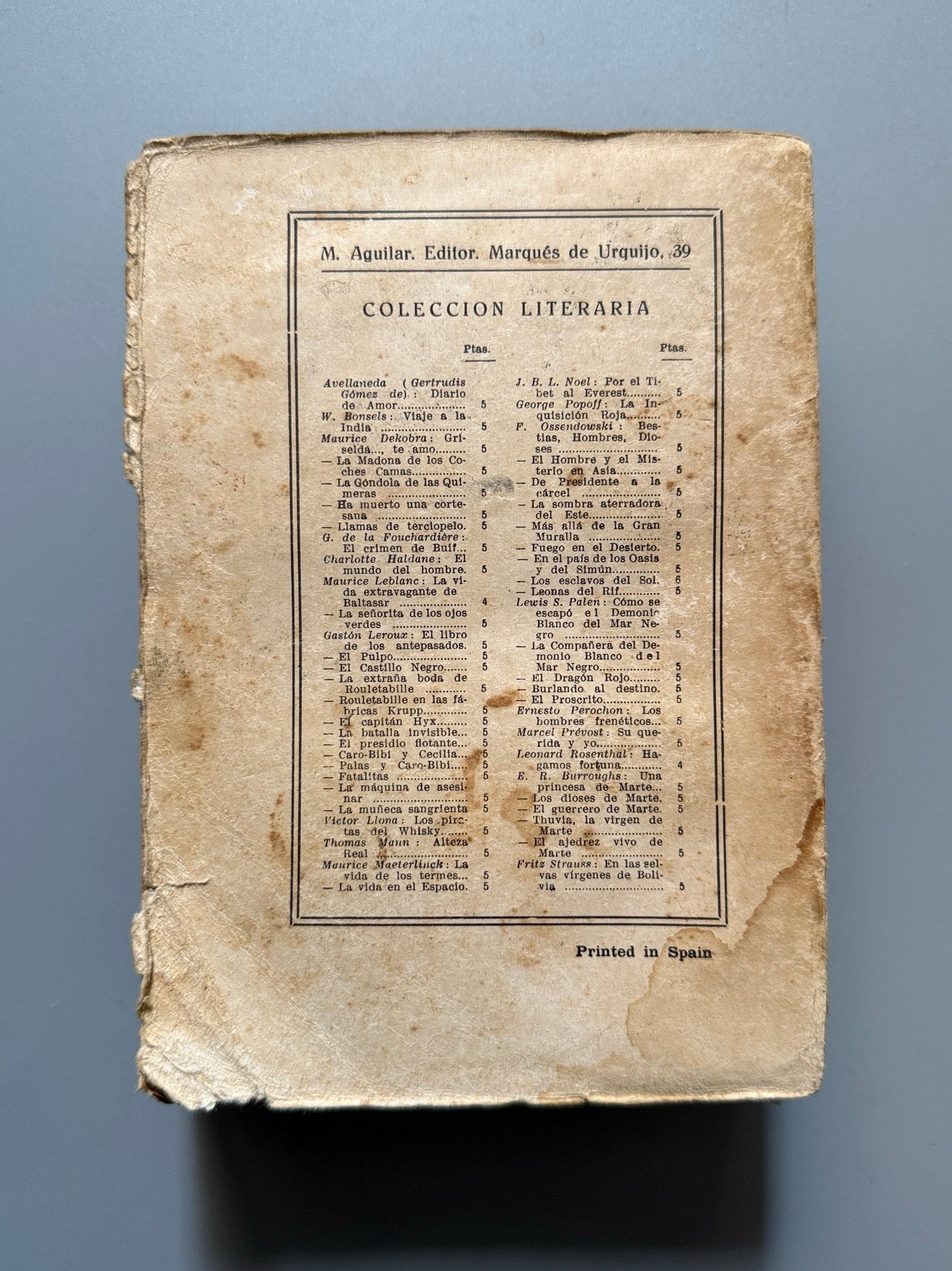 Libro de: Lenin, F. Ossendowski (biografía ficticia anticomunista)- M. Aguilar, 1930