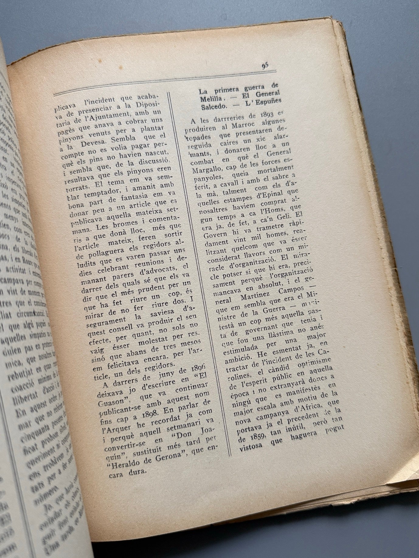 Libro de: Memòries d'un gironí, Joan Vinyas i Comas - Masó Imp., 1932