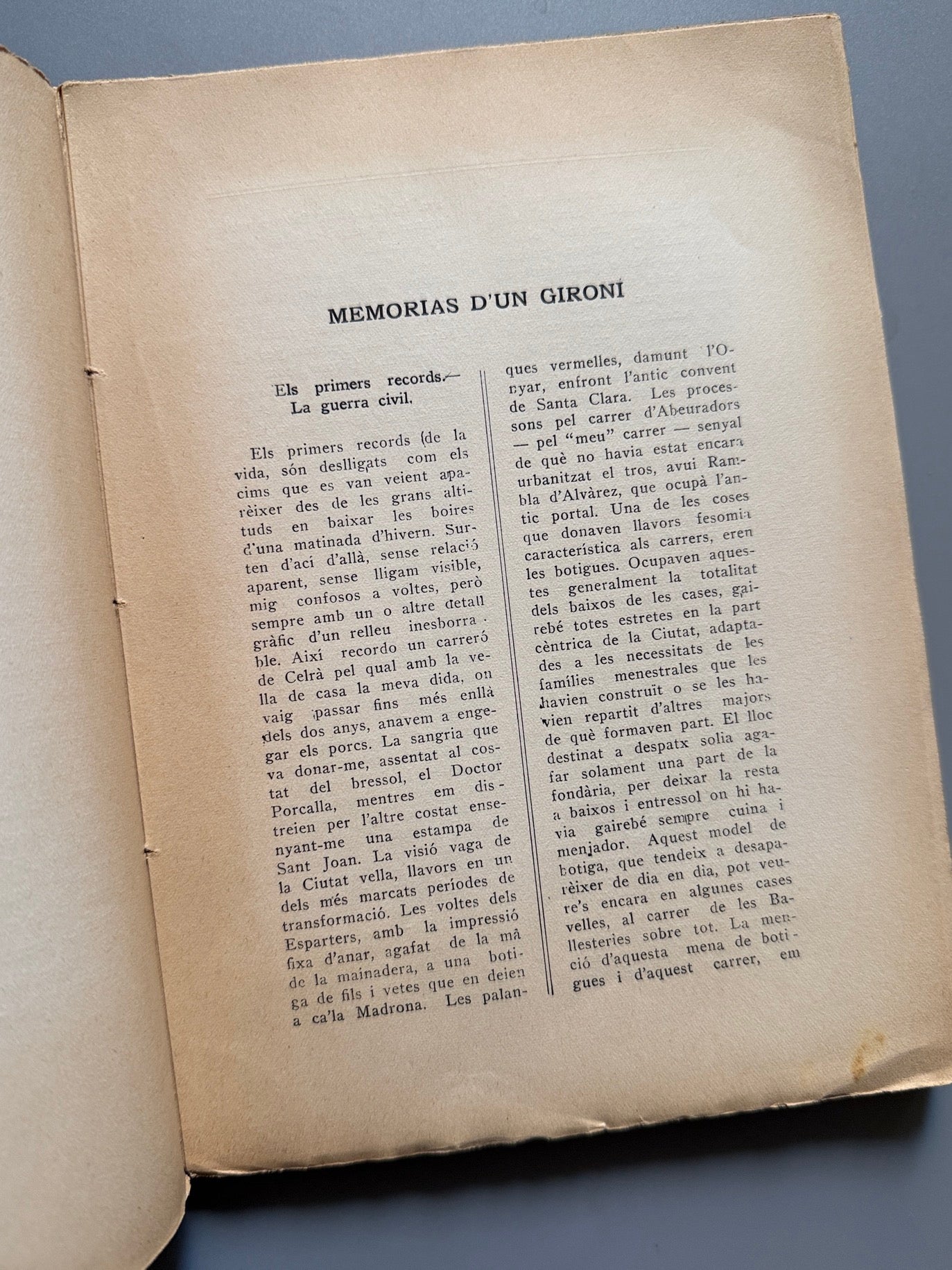 Libro de: Memòries d'un gironí, Joan Vinyas i Comas - Masó Imp., 1932