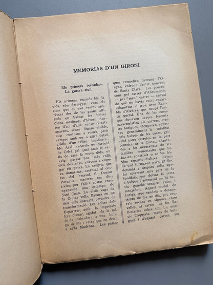 Libro de: Memòries d'un gironí, Joan Vinyas i Comas - Masó Imp., 1932