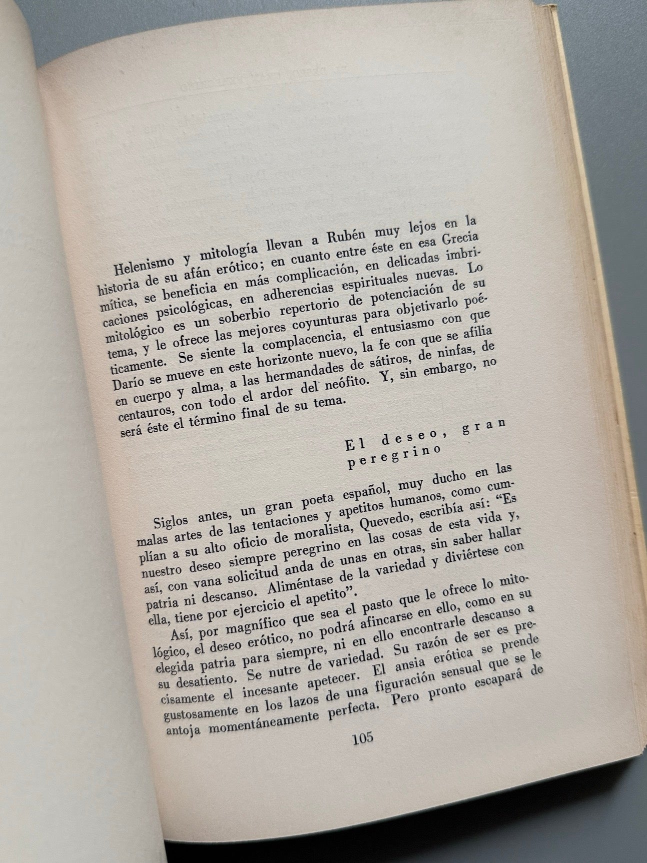 Libro de: La poesía de Rubén Darío, Pedro Salinas - Editorial Losada, 1968