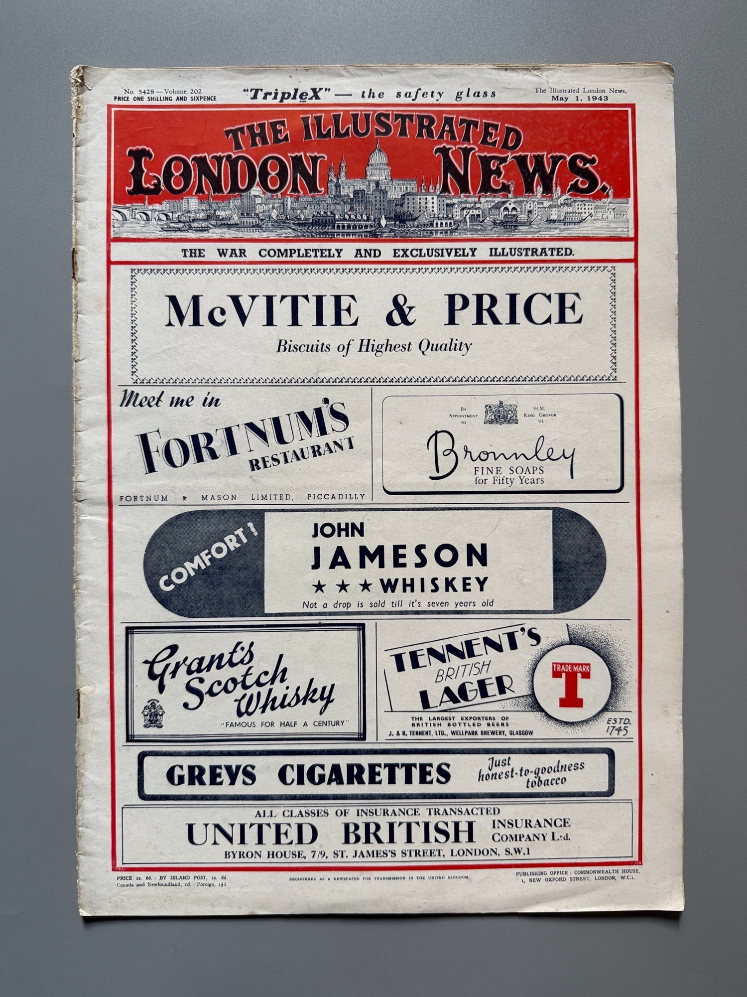 Libro de: The Illustrated London News nº5428 - 1 de mayo de 1943