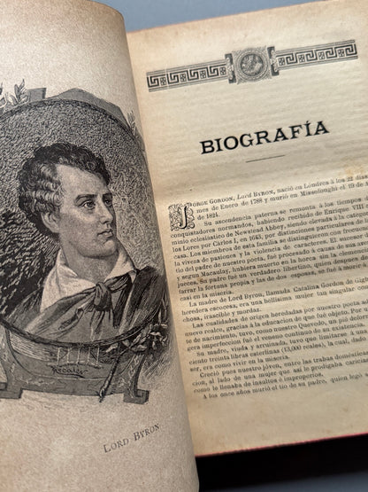 Libro de: Don Juan, Lord Byron - Biblioteca Amena é Instructiva, 1883