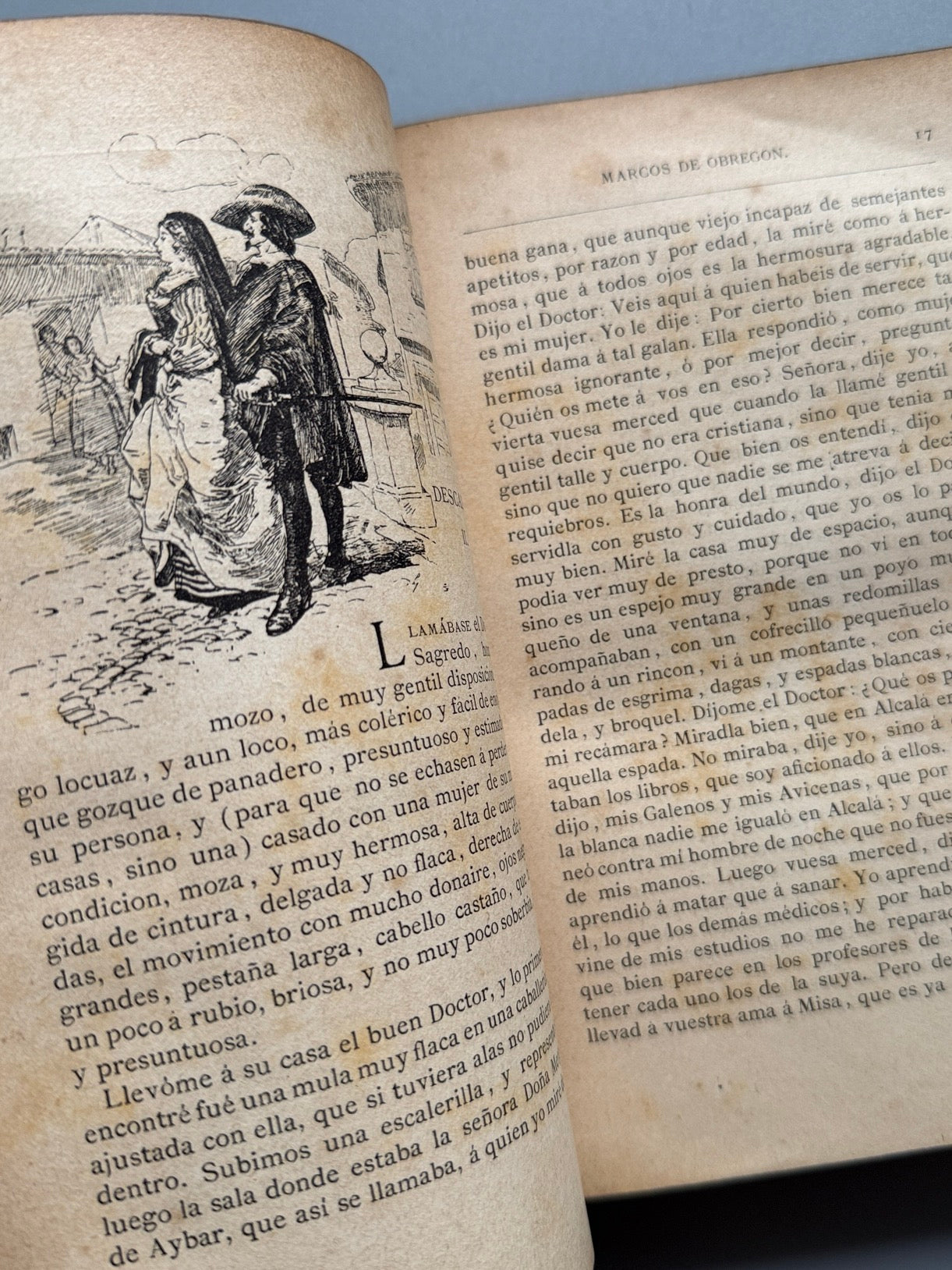 Libro de: Vida del escudero Marcos de Obregón, Vicente Espinel - Biblioteca Arte y Letras, 1881