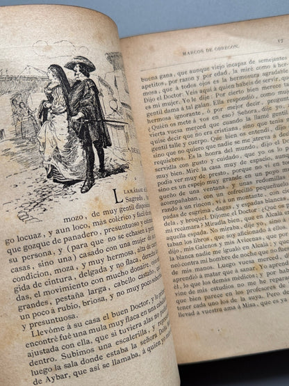 Libro de: Vida del escudero Marcos de Obregón, Vicente Espinel - Biblioteca Arte y Letras, 1881