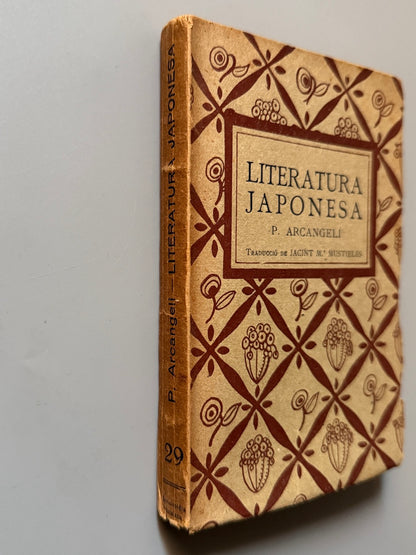 Libro de: Literatura japonesa, P. Arcangeli - Editorial Catalana, 1921