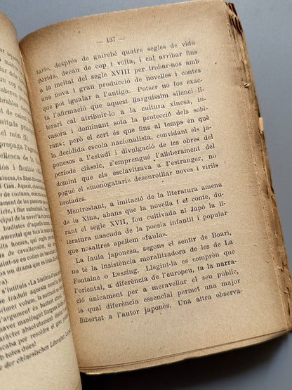 Libro de: Literatura japonesa, P. Arcangeli - Editorial Catalana, 1921