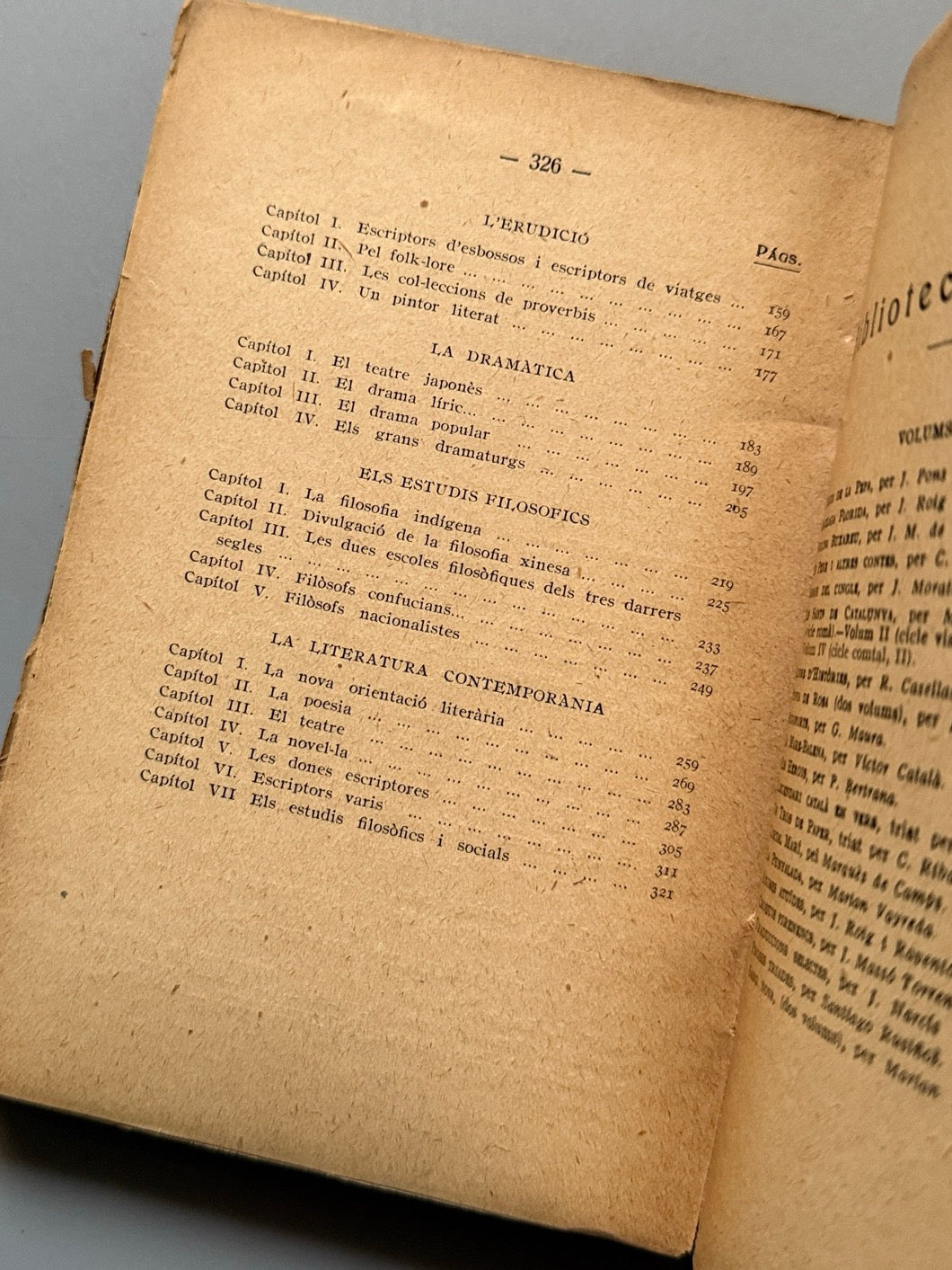 Libro de: Literatura japonesa, P. Arcangeli - Editorial Catalana, 1921