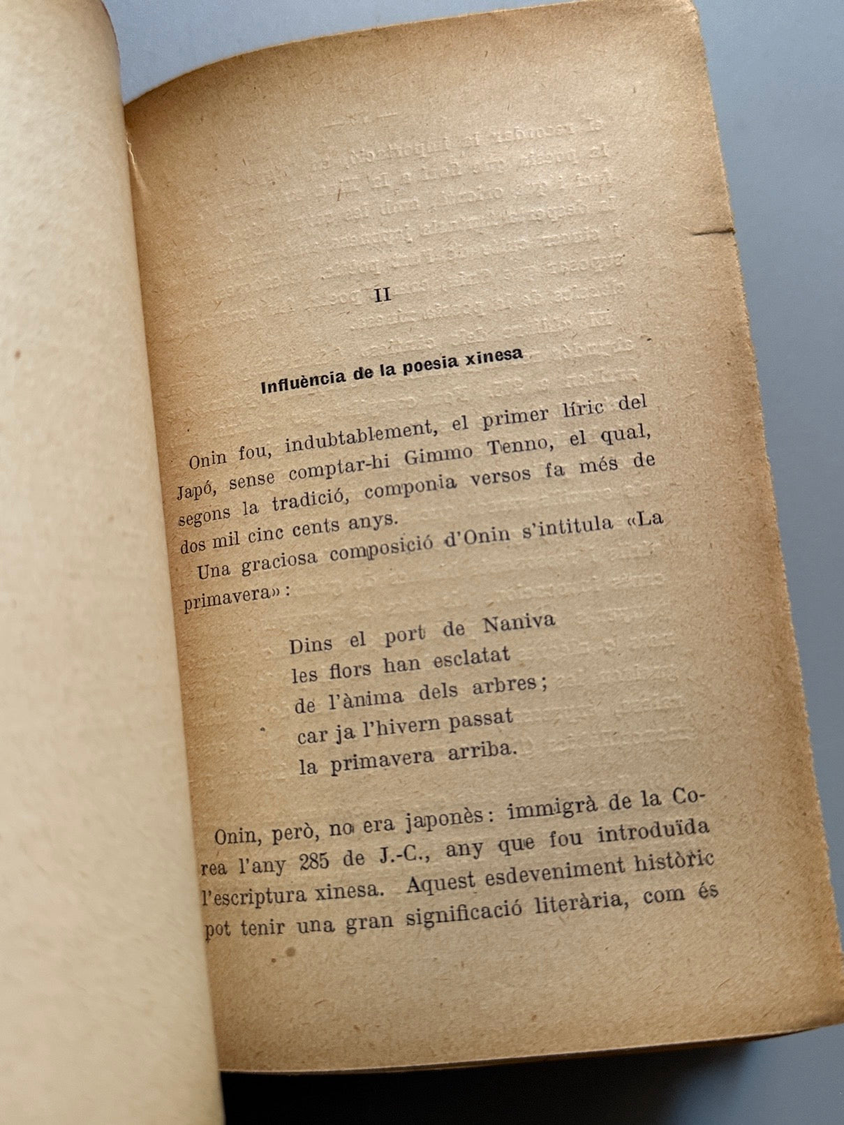 Libro de: Literatura japonesa, P. Arcangeli - Editorial Catalana, 1921