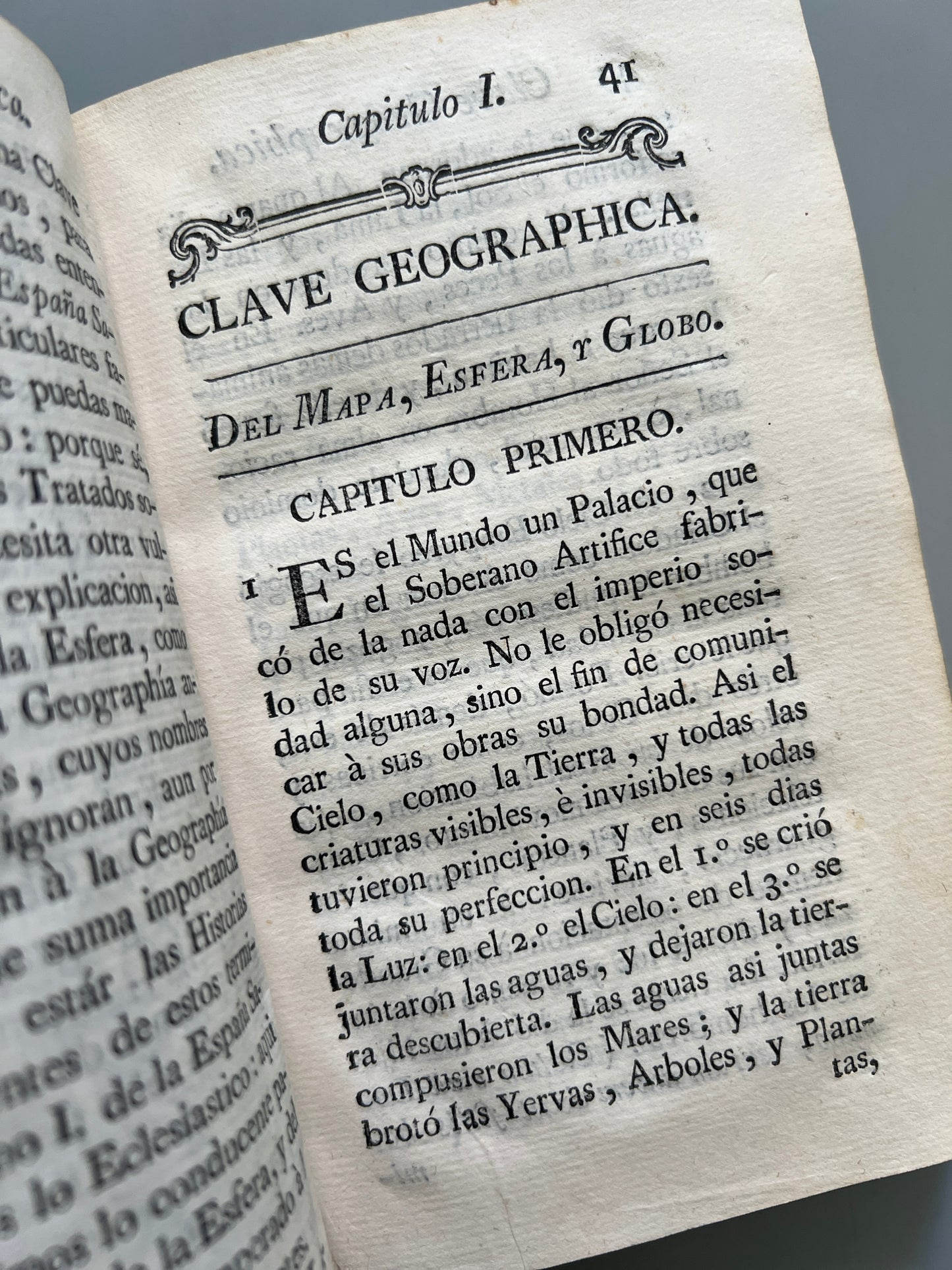 Clave geográfica para aprender geografía, Henrique Florez - D. Joachin de Ibarra, 1771