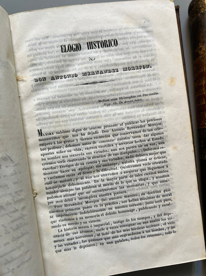 Historia bibliográfica de la medicina española, A. Fernández Morejon. Tomos I, II y III - Madrid, 1842/3
