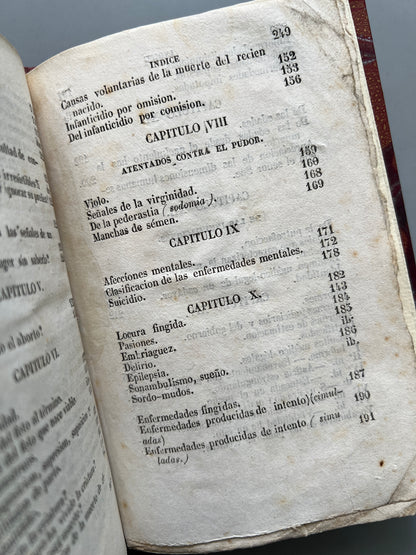 Manual de medicina legal y forense, A. Brierre de Boismont - Imprenta de los herederos de Roca, 1841