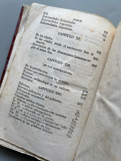 Manual de medicina legal y forense, A. Brierre de Boismont - Imprenta de los herederos de Roca, 1841