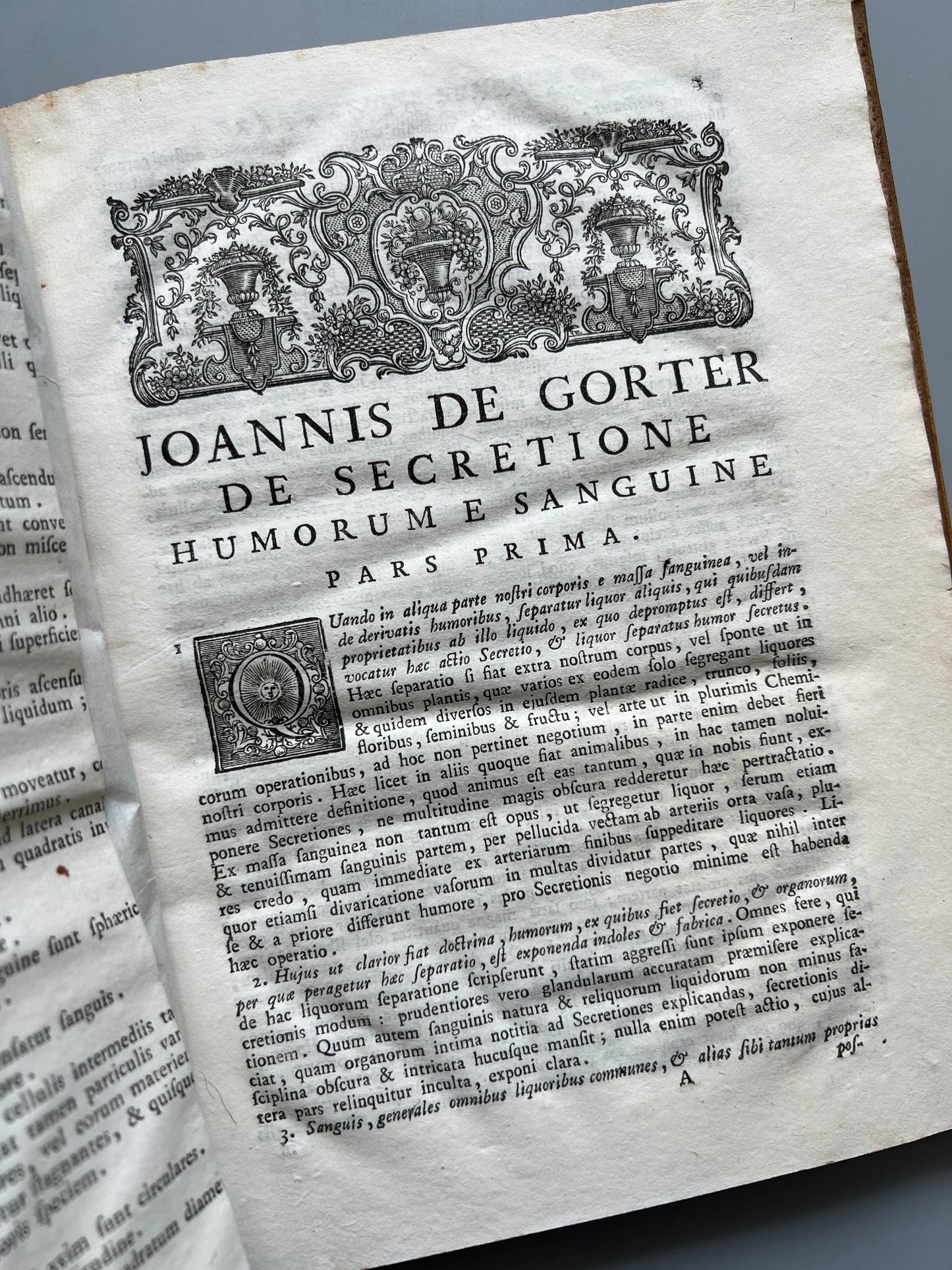 Opuscula varia medico-theoretica, Joannis de Gorter - Padua, 1761