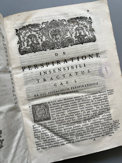 Perspiratione insensibili, Joannes de Gorter - Padua, 1766