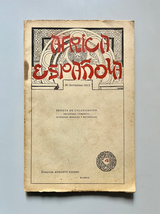 África Española, Revista de colonización nº4 Año 1 - Madrid, 30 septiembre 1913