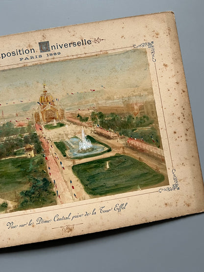 Albúmina de la Exposición Universal de París de 1889 - "Vue sur le Dôme Central, prise de la Tour Eiffel"