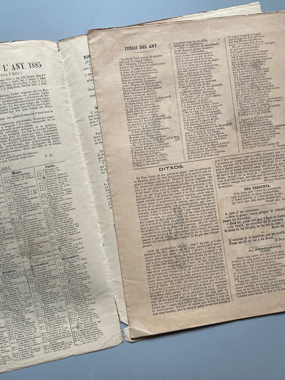 Almanach de la Campana de Gracia 1885 - Año IX, 1884