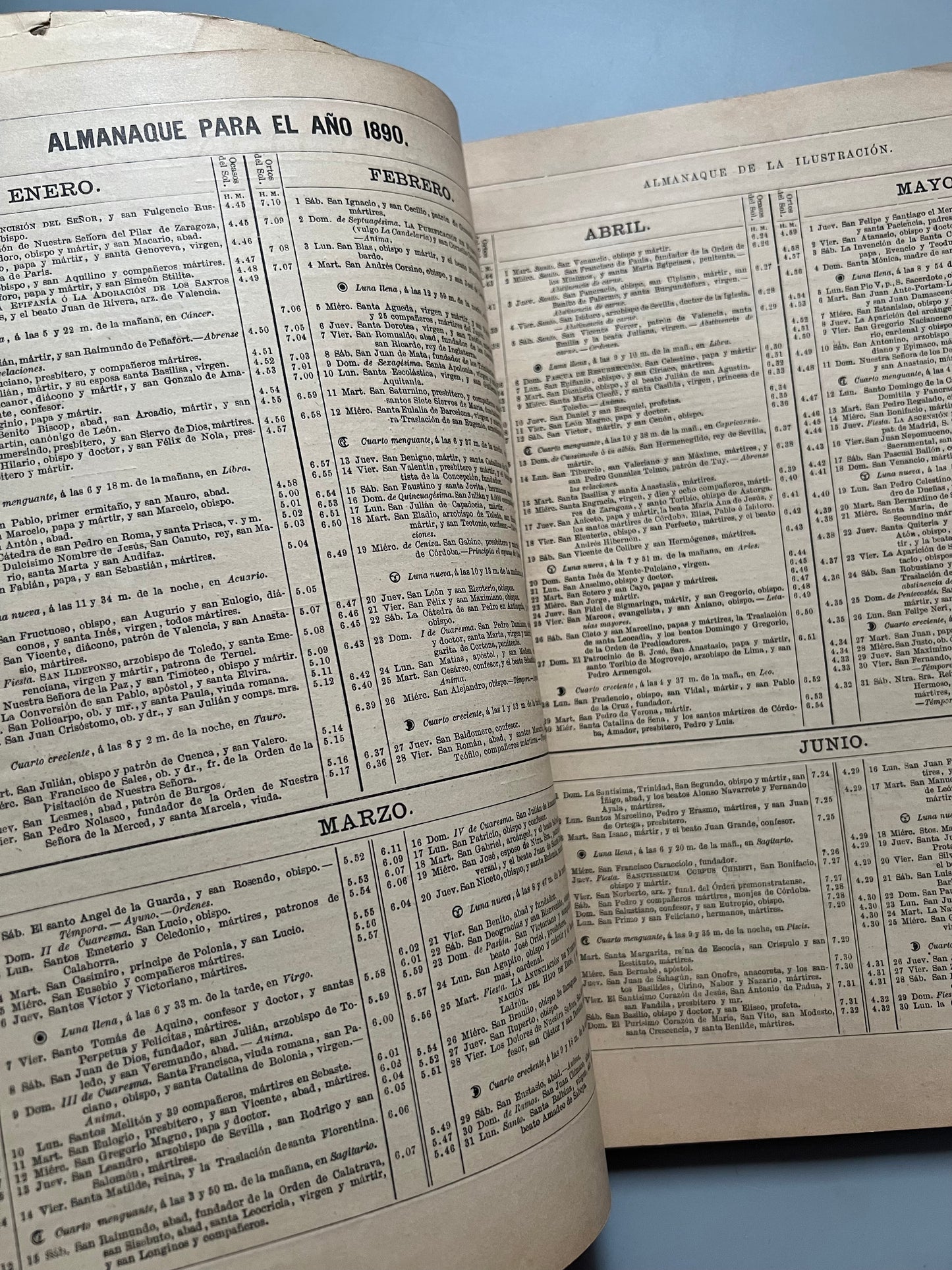 Almanaque de La Ilustración para el año de 1890 - Madrid, 1889