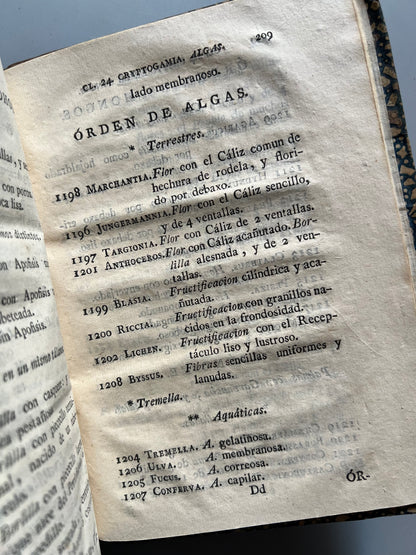 Curso elemental de botánica dispuesto para la enseñanza del Real Jardín de Madrid (parte práctica) - Imprenta de la viuda e hijo de Marin, 1795
