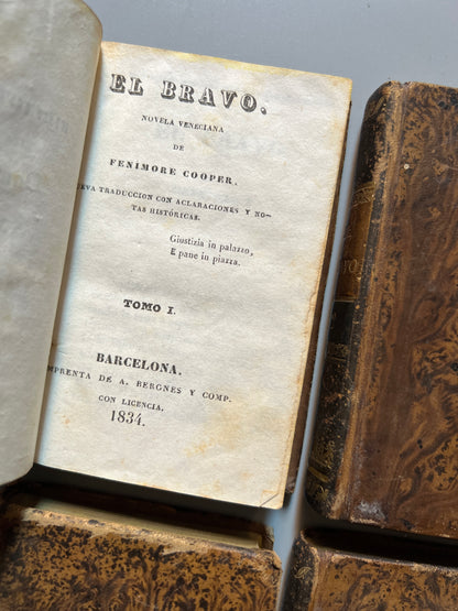 El bravo, Fenimore Cooper - Biblioteca de Damas, 1834