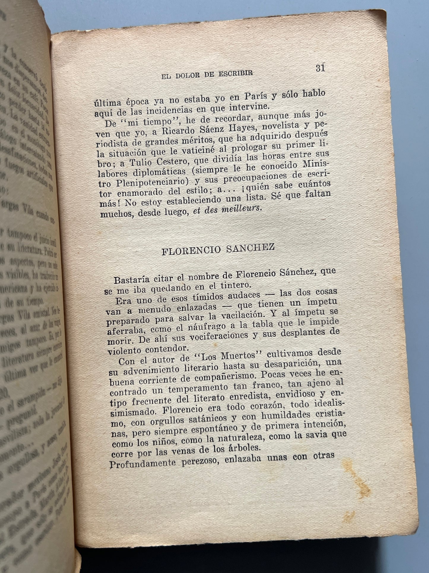 El dolor de escribir, Manuel Ugarte (firmado y dedicado a Miguel Rasch Isla) - C.I.A.P., 1933