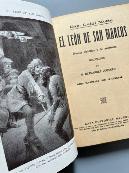 El león de San Marcos, Cap. Luigi Motta - Casa editorial Maucci, ca. 1910