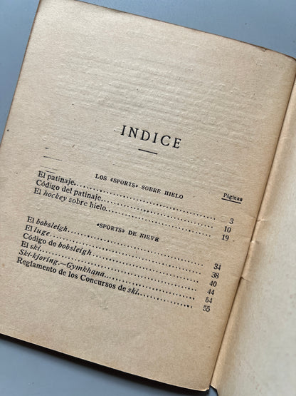 El patinaje y los "sports" de invierno, Paul Ferrand - Ediciones Españolas, ca. 1925