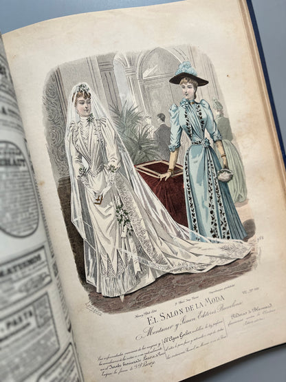 El Salon de la Moda, revista encuadernada - 1 de enero de 1889 al 16 de julio de 1890