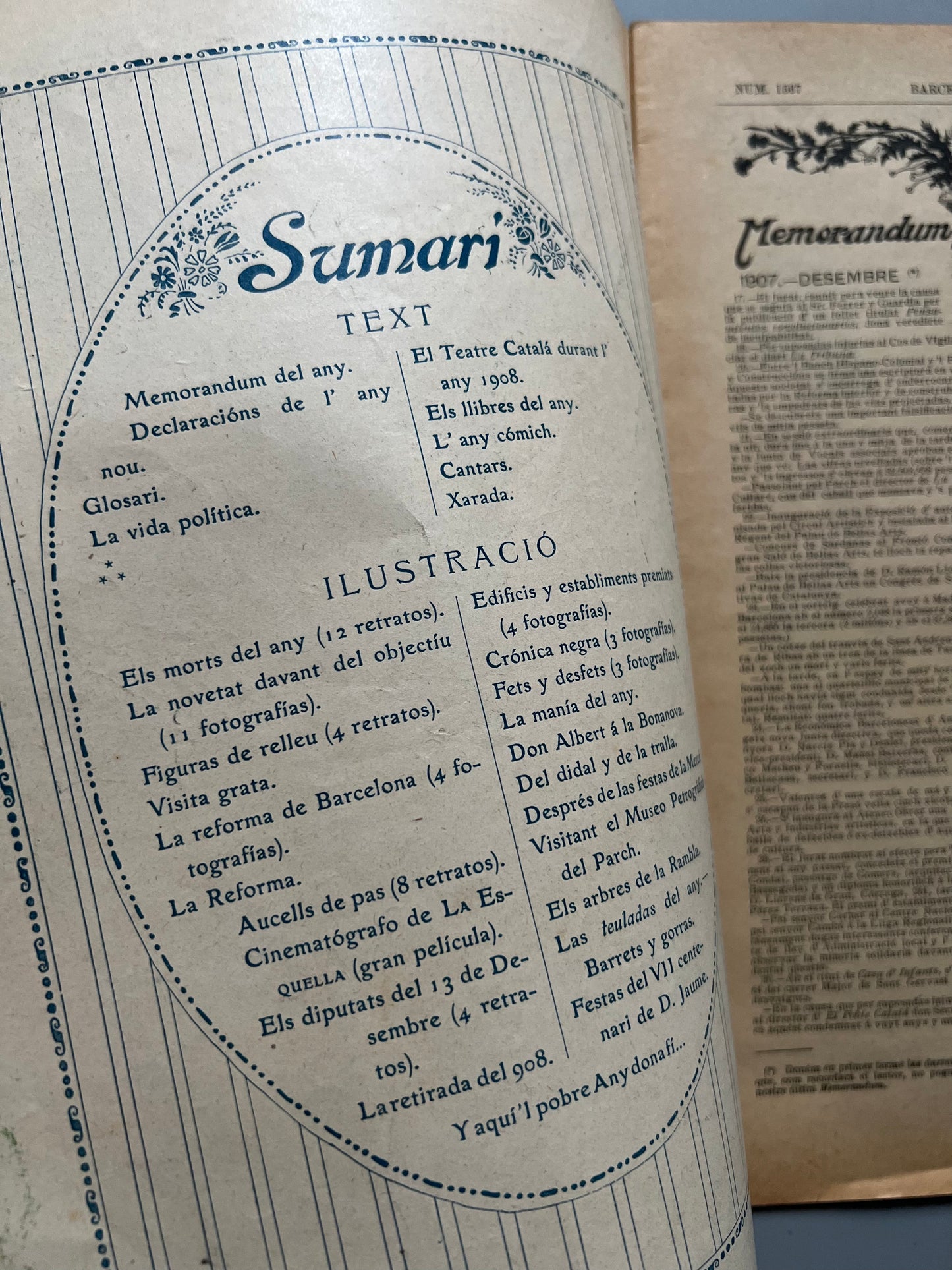 L'Esquella de la Torratxa, Barcelona en 1908 nº1567 - Barcelona, 8 enero 1909