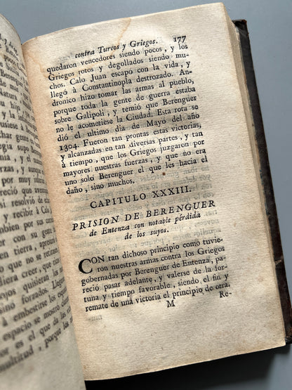 Expedicion de los catalanes y aragoneses contra turcos y griegos, Francisco de Moncada - La Imprenta de Sancha, 1805