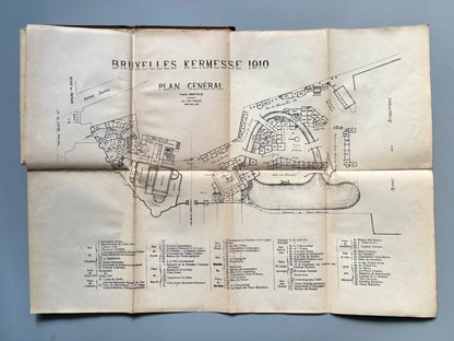 Exposition Universelle Bruxelles 1910 Plan Officiel - Henri Bertels Editeur