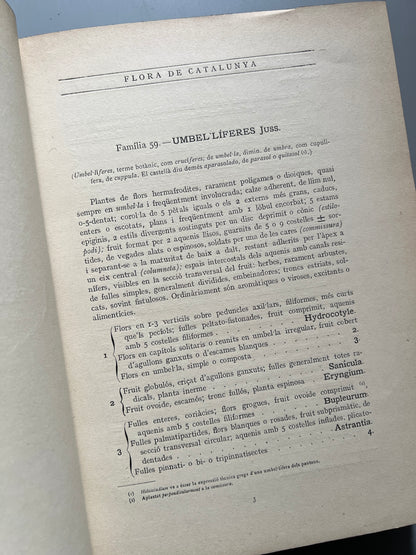 Flora de Catalunya, Joan Cadevall y Diars - Institut de Ciències, 1915-1936