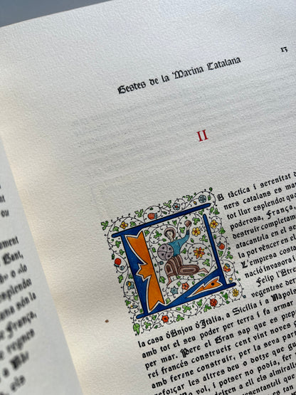 Gestes de la marina catalana segles IX a XVI, Martí, Rodón y Llor. Edición especial numerada nº36 - Edición Alfil, 1937