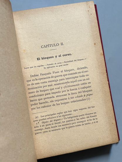 La guerra hispano-americana: El bloqueo y la defensa de las costas, Severo Gómez Nuñez - Imprenta del Cuerpo de Artillería, 1899