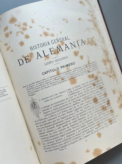 Historia general de Alemania, V. Ortiz de la Puebla - J. Aleu y Fugarull editor-impresor, 1877