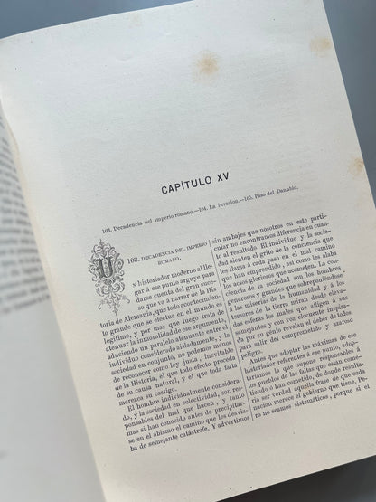 Historia general de Alemania, V. Ortiz de la Puebla - J. Aleu y Fugarull editor-impresor, 1877