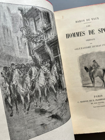 Hommes de sport, Baron de Vaux - C. Marpon et E. Flammarion éditeurs, ca. 1900