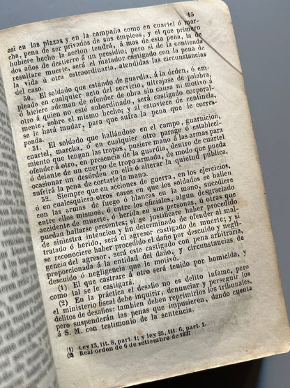 Novísima edición de la instrucción militar del arma de infantería - Madrid, 1849