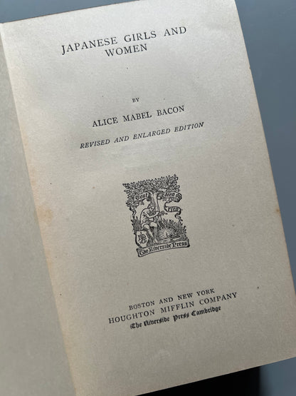 Japanese girls and women, Alice Mabel Bacon - Houghton Mifflin Company, 1902